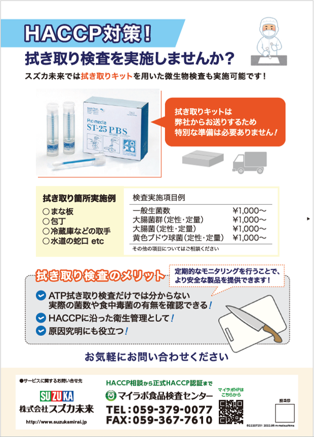 拭き取り検査